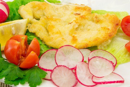 Escalope with lemonの写真素材