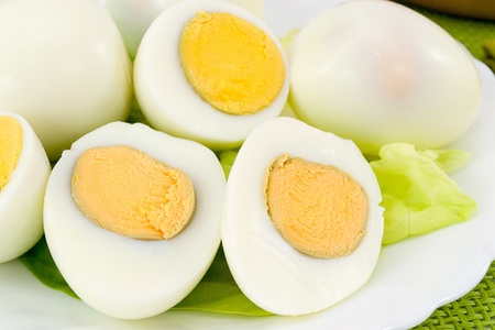 hard-boiled eggsの写真素材