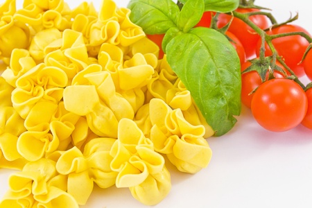 Tortellini stuffed with meatの写真素材