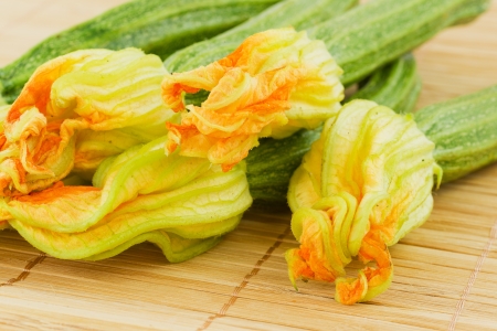 zucchini flowers の写真素材