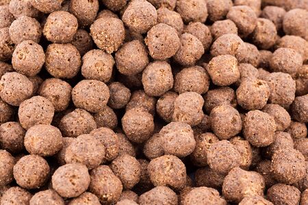 chocolate cereals, breakfast の写真素材