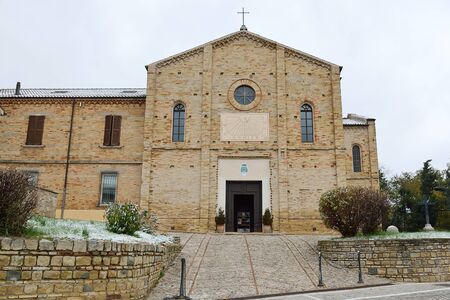 the Pieve Santo Stefano, Candelara-Pesaroの写真素材