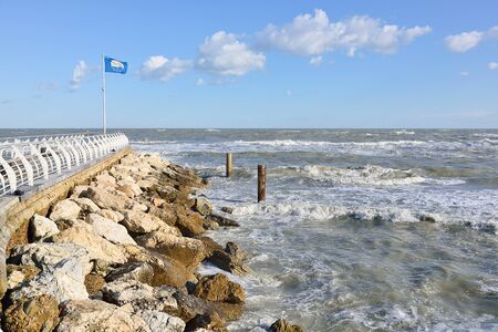 Pesaro, Adriatic coast, Italyの写真素材