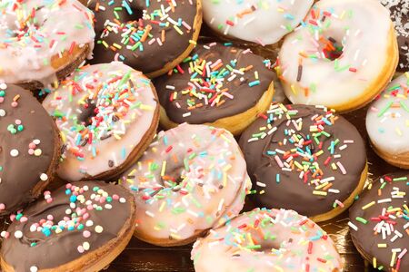 Assorted donutsの写真素材
