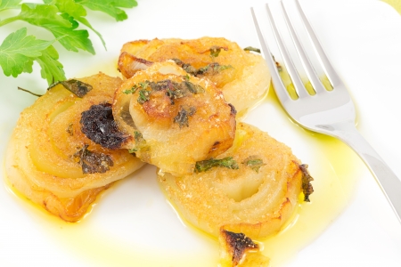 onions gratinの写真素材