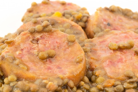 trotter with lentilsの写真素材