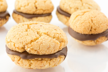 baci di dama, biscuits の写真素材