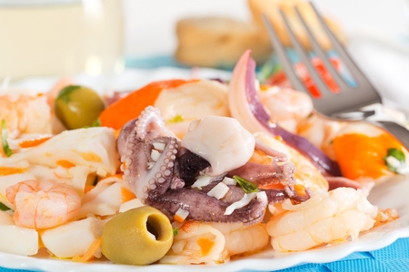 seafood saladの写真素材