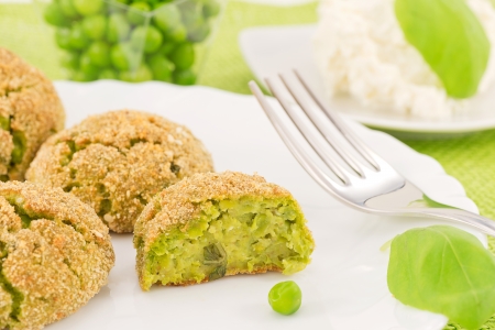 pastry peas の写真素材