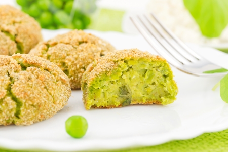 pastry peas の写真素材