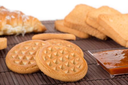 biscuits for milkの写真素材
