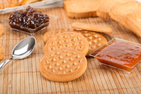 biscuits for milk の写真素材