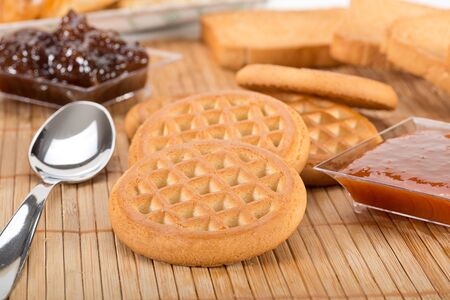 biscuits for milk の写真素材