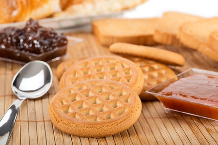 biscuits for milk の写真素材