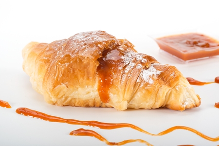 croissant with jam の写真素材