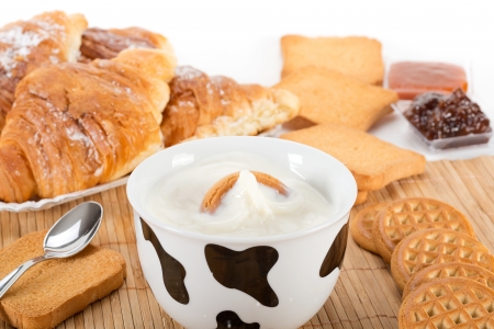 milk and cookies-breakfast の写真素材