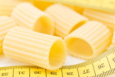 maccheroni, italian pasta の写真素材