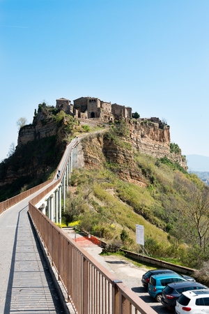 Civita di Bagnoregioの写真素材