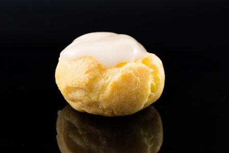 eclairs in closeup shot の写真素材