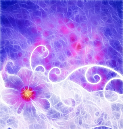 pink grange background textured idea with  ornamented pink cosmos flowerの写真素材