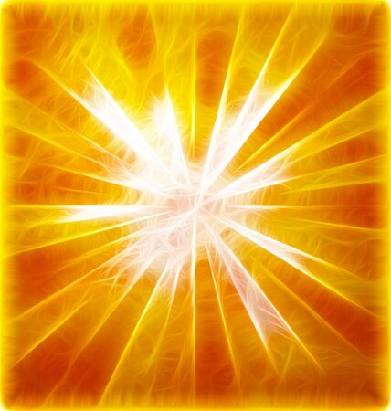 yellow rays of light from center to the edges  grunge backgroundの写真素材