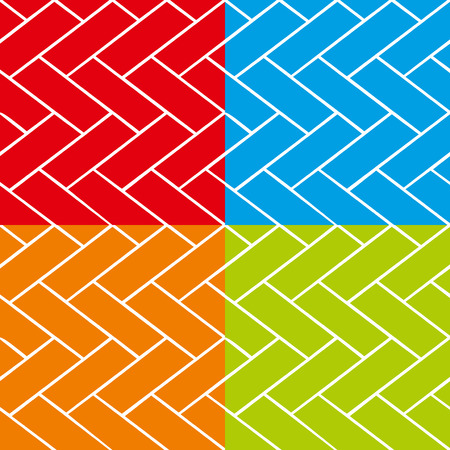 set of color blocks patternsのイラスト素材