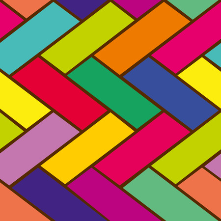 pattern green, orange, yellow, blue bricksのイラスト素材