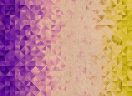magenta, pink and yellow triangle texture gradient old paper texture background