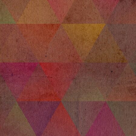 triangles crystal texture old paper texture background templateの写真素材