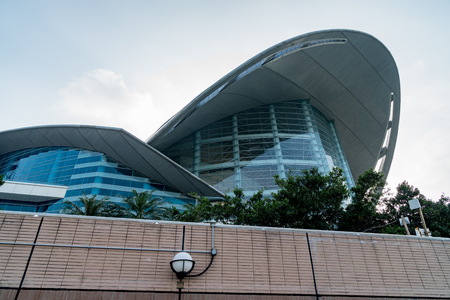 Hong Kong convention and exhibition centerのeditorial素材