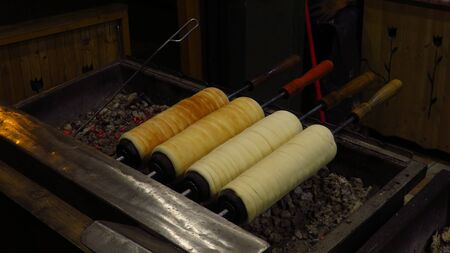 Baking Traditional Hungarian KÃ¼rtÅskalÃ¡csの写真素材