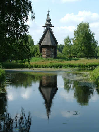 Russia, Kostroma, museum of wooden architecture. Chapel 3の写真素材