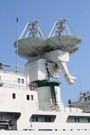 The navigation equipment of scientific vessel "Cosmonaut Victor Patsayev"の写真素材