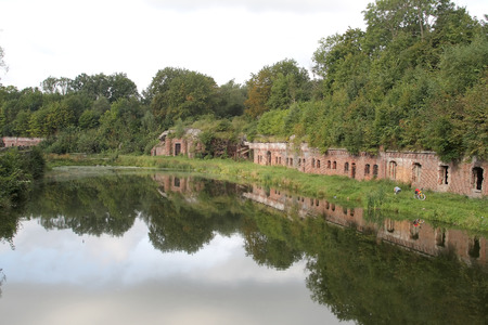 Ruins of the enormous military strengthening of the times World War IIの写真素材