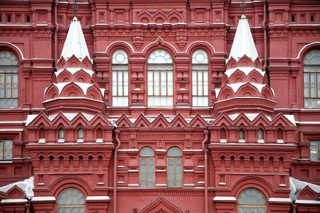 Facade of historical museum, Moscowの写真素材