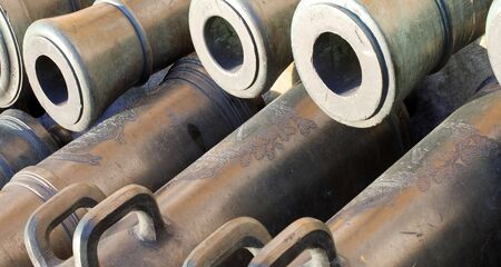 Ancient guns in the arsenal of the Moscow Kremlinの写真素材