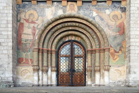 The main entrance into the cathedralの写真素材