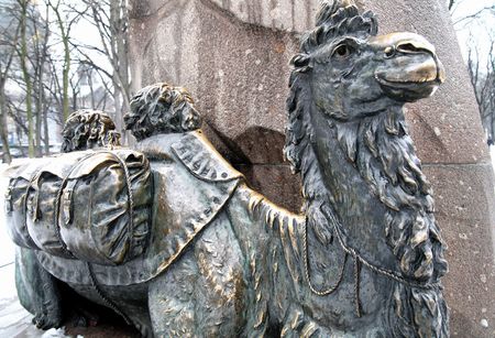 Bronze camelの写真素材