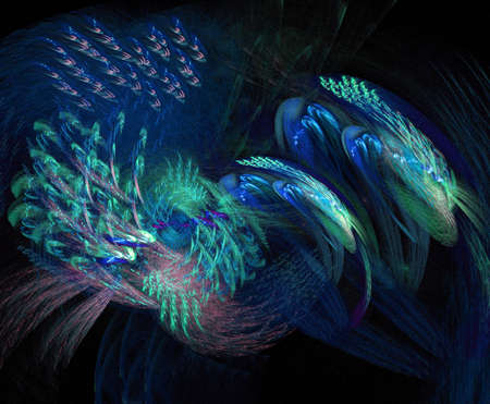 Dark-blue bird of the successの写真素材