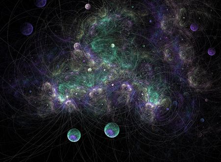 Satellites in orbitの写真素材