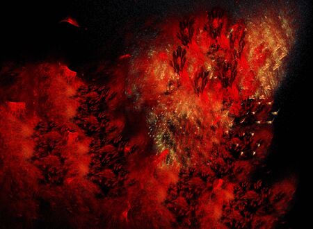 Turbulent fire