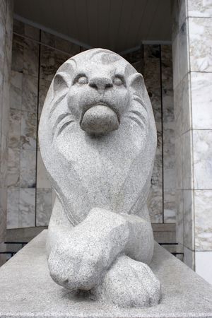 Statue of lionの写真素材