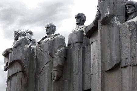 Memorial on the area of Victory in town Voronezh の写真素材