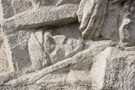 Faces on the stoneの写真素材