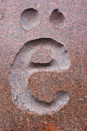 Letter on the graniteの写真素材