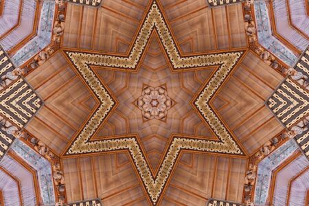 Kaleidoscope, linoleum の写真素材