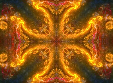 Fiery cross の写真素材