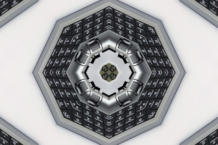 Unique electronic device, the collageの写真素材