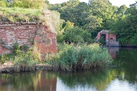 Fort is in town Baltiyskの写真素材