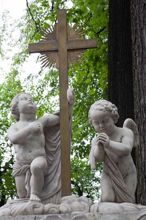 Angel, necropolis, 19 century の写真素材
